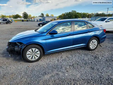 3VWC57BU8KM228624 — 2019 Volkswagen Jetta, Передняя часть, фото до ремонта