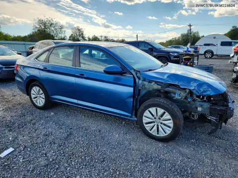 3VWC57BU8KM228624 — 2019 Volkswagen Jetta, фото 4 с аукциона Copart, Передняя часть