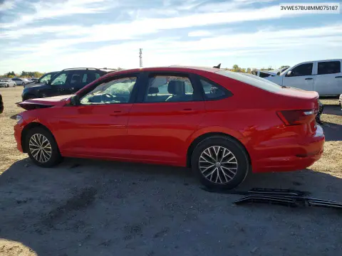 2021 Volkswagen Jetta Sel VIN 3VWE57BU8MM075187 фото 2