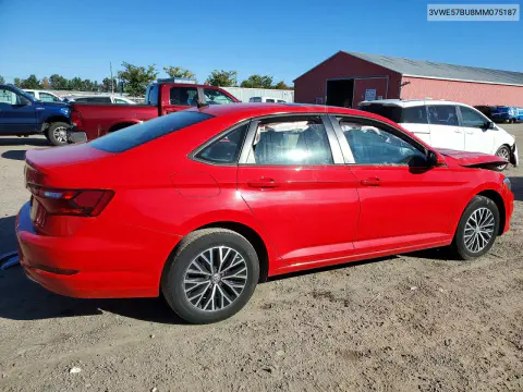 2021 Volkswagen Jetta Sel VIN 3VWE57BU8MM075187 фото 3
