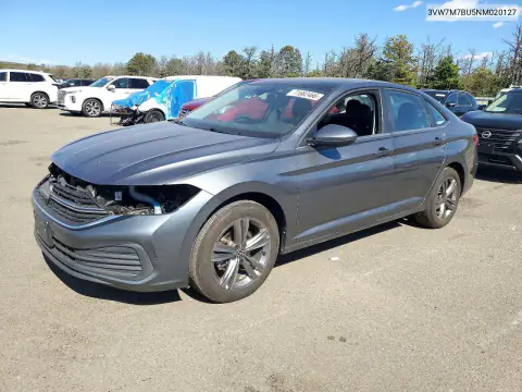 3VW7M7BU5NM020127 — 2022 Volkswagen Jetta, Передняя часть, фото до ремонта