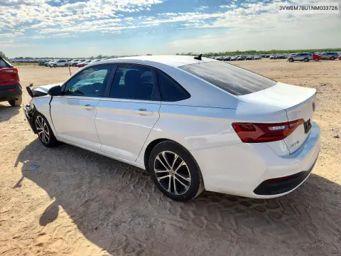 2022 Volkswagen Jetta Sport VIN 3VWBM7BU1NM033726 фото 2