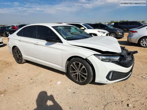 2022 Volkswagen Jetta Sport VIN 3VWBM7BU1NM033726 фото 4