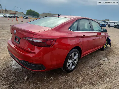 2024 Volkswagen Jetta Se VIN 3VW7M7BU0RM092164 фото 3