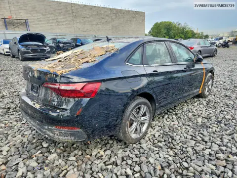 2024 Volkswagen Jetta Se VIN 3VWEM7BU5RM035739 фото 3