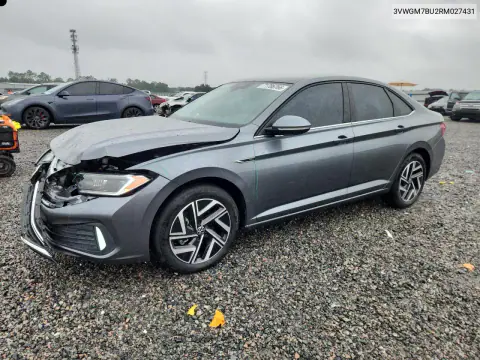 3VWGM7BU2RM027431 — 2024 Volkswagen Jetta, Передняя часть, фото до ремонта