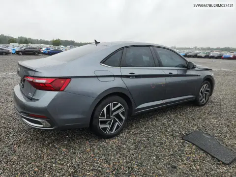 2024 Volkswagen Jetta Sel VIN 3VWGM7BU2RM027431 фото 3