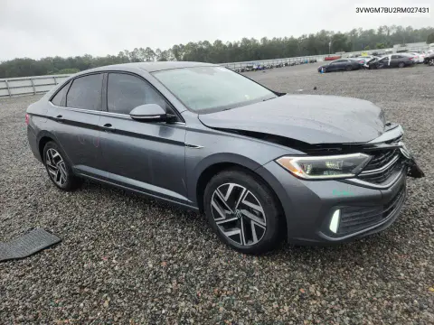 2024 Volkswagen Jetta Sel VIN 3VWGM7BU2RM027431 фото 4