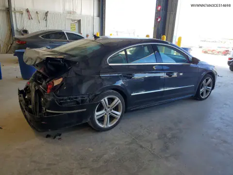 2012 Volkswagen Cc Sport VIN WVWNN7AN3CE514698 фото 3