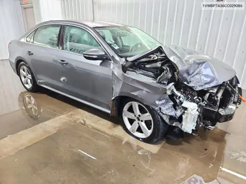 2012 Volkswagen Passat Se VIN 1VWBP7A36CC029086 фото 4
