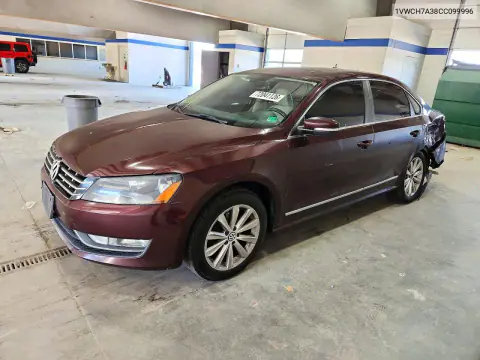 2012 Volkswagen Passat Sel VIN 1VWCH7A38CC099996 фото 1