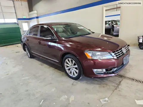 2012 Volkswagen Passat Sel VIN 1VWCH7A38CC099996 фото 4