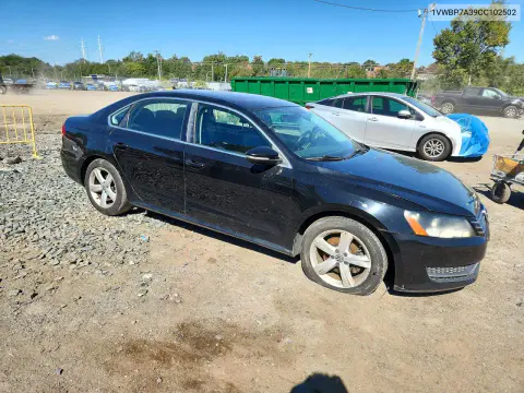 2012 Volkswagen Passat Se VIN 1VWBP7A39CC102502 фото 4