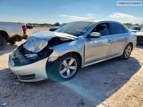 1VWBP7A37CC080449 — 2012 Volkswagen Passat, Передняя часть, фото до ремонта