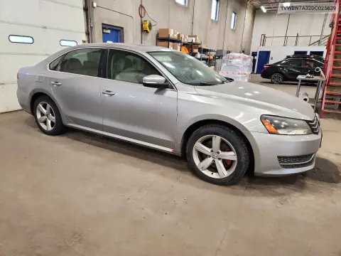 2013 Volkswagen Passat Se VIN 1VWBN7A32DC025639 фото 4