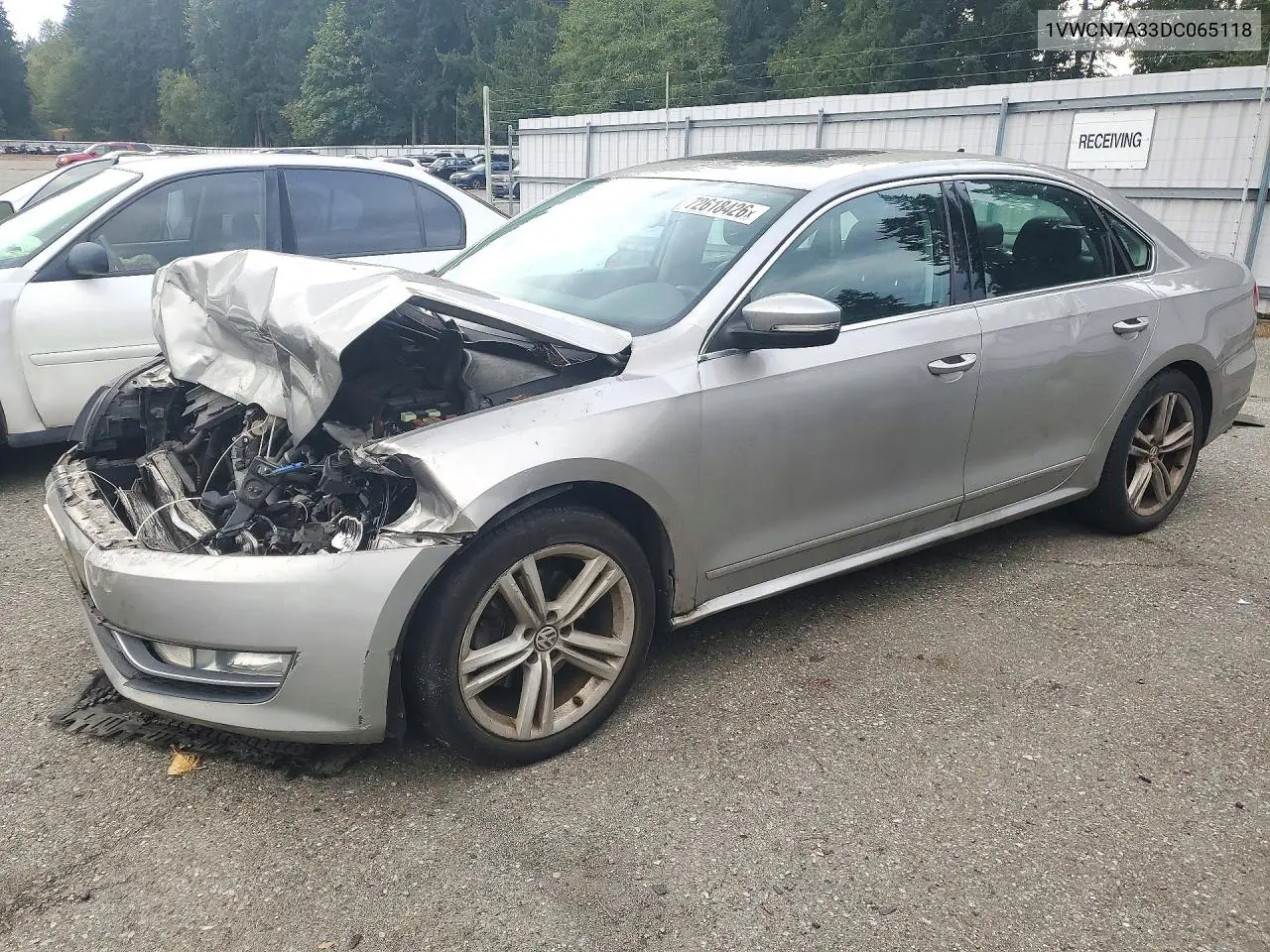 2013 Volkswagen Passat Sel VIN 1VWCN7A33DC065118 фото 1