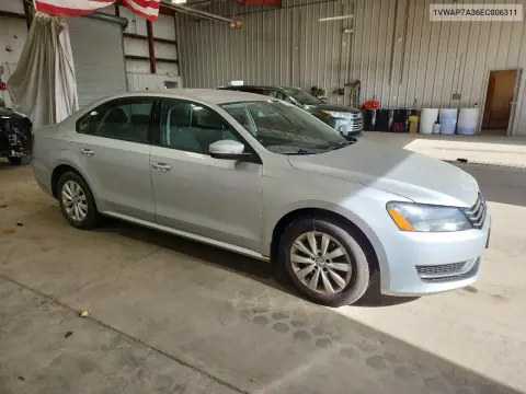 2014 Volkswagen Passat VIN 1VWAP7A36EC006311 фото 4