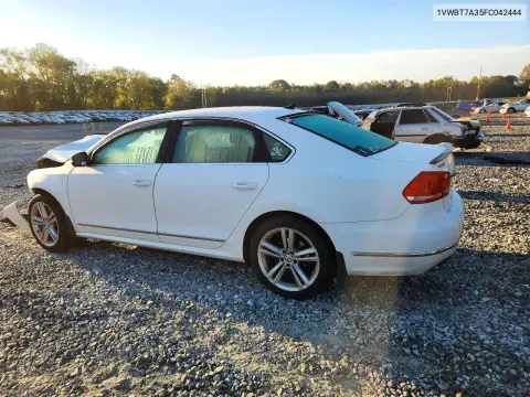 2015 Volkswagen Passat Se VIN 1VWBT7A35FC042444 фото 2