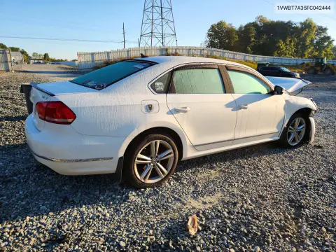 2015 Volkswagen Passat Se VIN 1VWBT7A35FC042444 фото 3