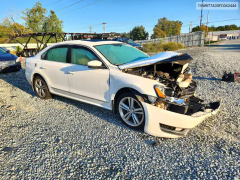 2015 Volkswagen Passat Se VIN 1VWBT7A35FC042444 фото 4