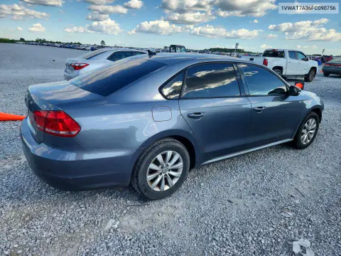 2015 Volkswagen Passat S VIN 1VWAT7A36FC090756 фото 3