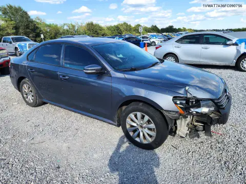 2015 Volkswagen Passat S VIN 1VWAT7A36FC090756 фото 4