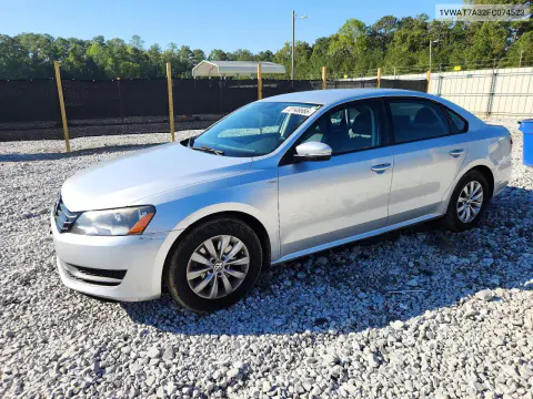 1VWAT7A32FC074523 — 2015 Volkswagen Passat, Задняя часть, фото до ремонта