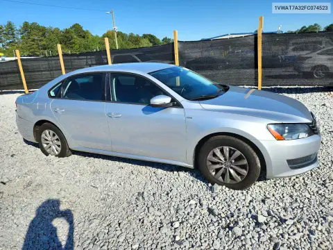 2015 Volkswagen Passat S VIN 1VWAT7A32FC074523 фото 4