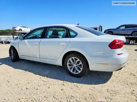 2016 Volkswagen Passat S VIN 1VWAT7A35GC055403 фото 2