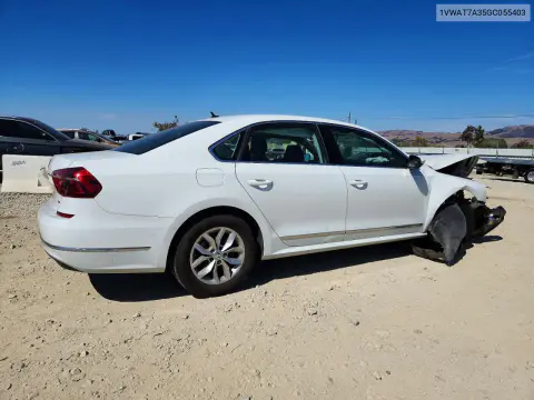 2016 Volkswagen Passat S VIN 1VWAT7A35GC055403 фото 3