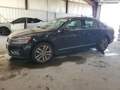 1VWCT7A36GC063230 — 2016 Volkswagen Passat, Сторона, фото до ремонта