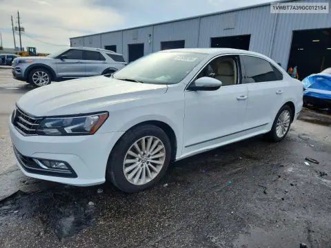 1VWBT7A39GC012154 — 2016 Volkswagen Passat, Задняя часть, фото до ремонта
