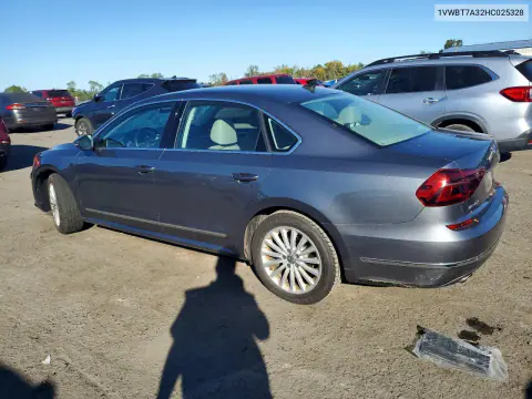 2017 Volkswagen Passat Se VIN 1VWBT7A32HC025328 фото 2