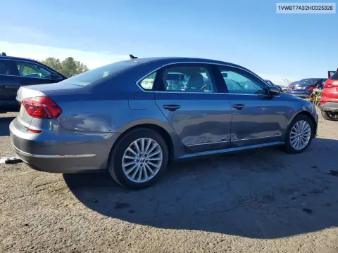 2017 Volkswagen Passat Se VIN 1VWBT7A32HC025328 фото 3