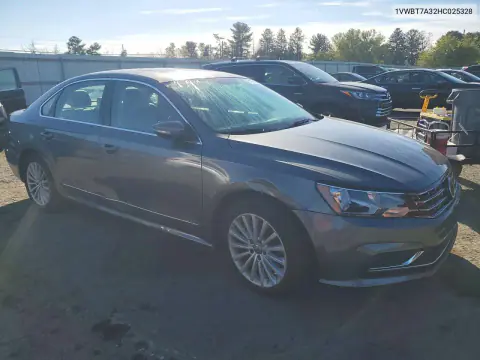 2017 Volkswagen Passat Se VIN 1VWBT7A32HC025328 фото 4