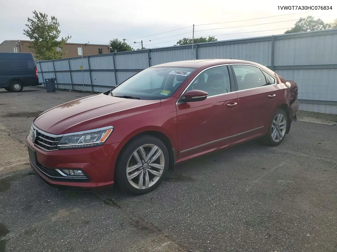 2017 Volkswagen Passat Se VIN 1VWGT7A30HC076834 фото 1