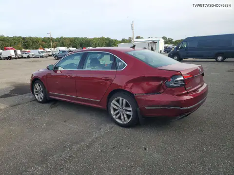 2017 Volkswagen Passat Se VIN 1VWGT7A30HC076834 фото 2