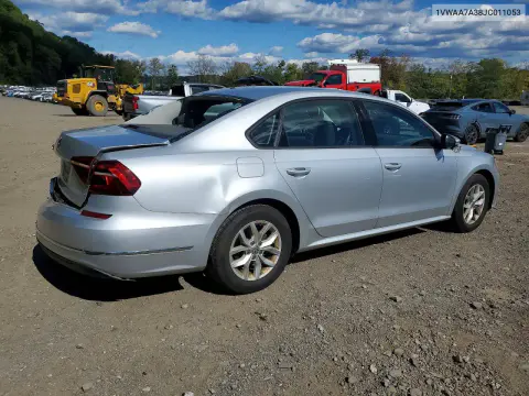 2018 Volkswagen Passat S VIN 1VWAA7A38JC011053 фото 3