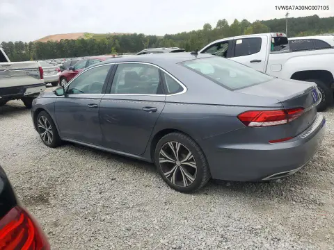 2022 Volkswagen Passat Se VIN 1VWSA7A30NC007105 фото 2
