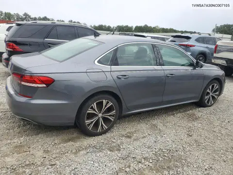 2022 Volkswagen Passat Se VIN 1VWSA7A30NC007105 фото 3