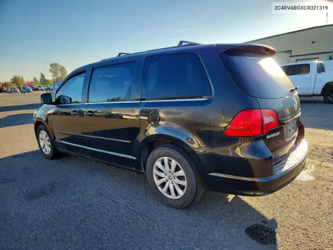 2012 Volkswagen Routan Se VIN 2C4RVABGXCR321319 фото 2