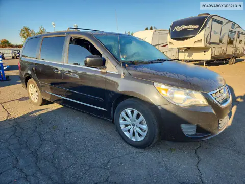 2012 Volkswagen Routan Se VIN 2C4RVABGXCR321319 фото 4