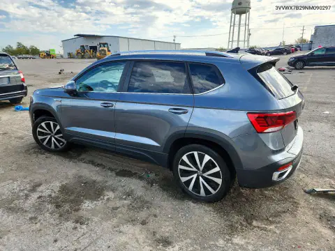 3VVWX7B29NM090297 — 2022 Volkswagen TAOS, фото 2 с аукциона Copart, Передняя часть