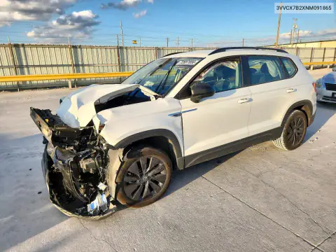 3VVCX7B2XNM091865 — 2022 Volkswagen TAOS, Передняя часть, фото до ремонта
