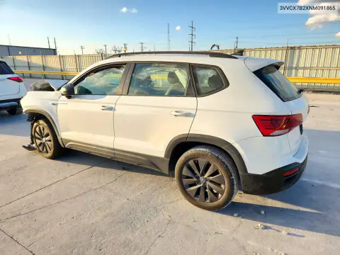 3VVCX7B2XNM091865 — 2022 Volkswagen TAOS, фото 2 с аукциона Copart 20.10.2026, Передняя часть