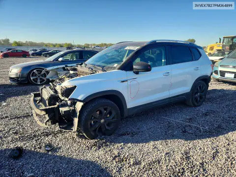 3VVEX7B27PM364899 — 2023 Volkswagen TAOS, Задняя часть, фото до ремонта