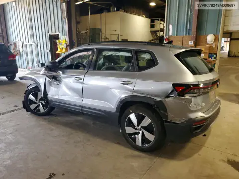 2025 Volkswagen Taos S VIN 3VV8C7B24SM038687 фото 2