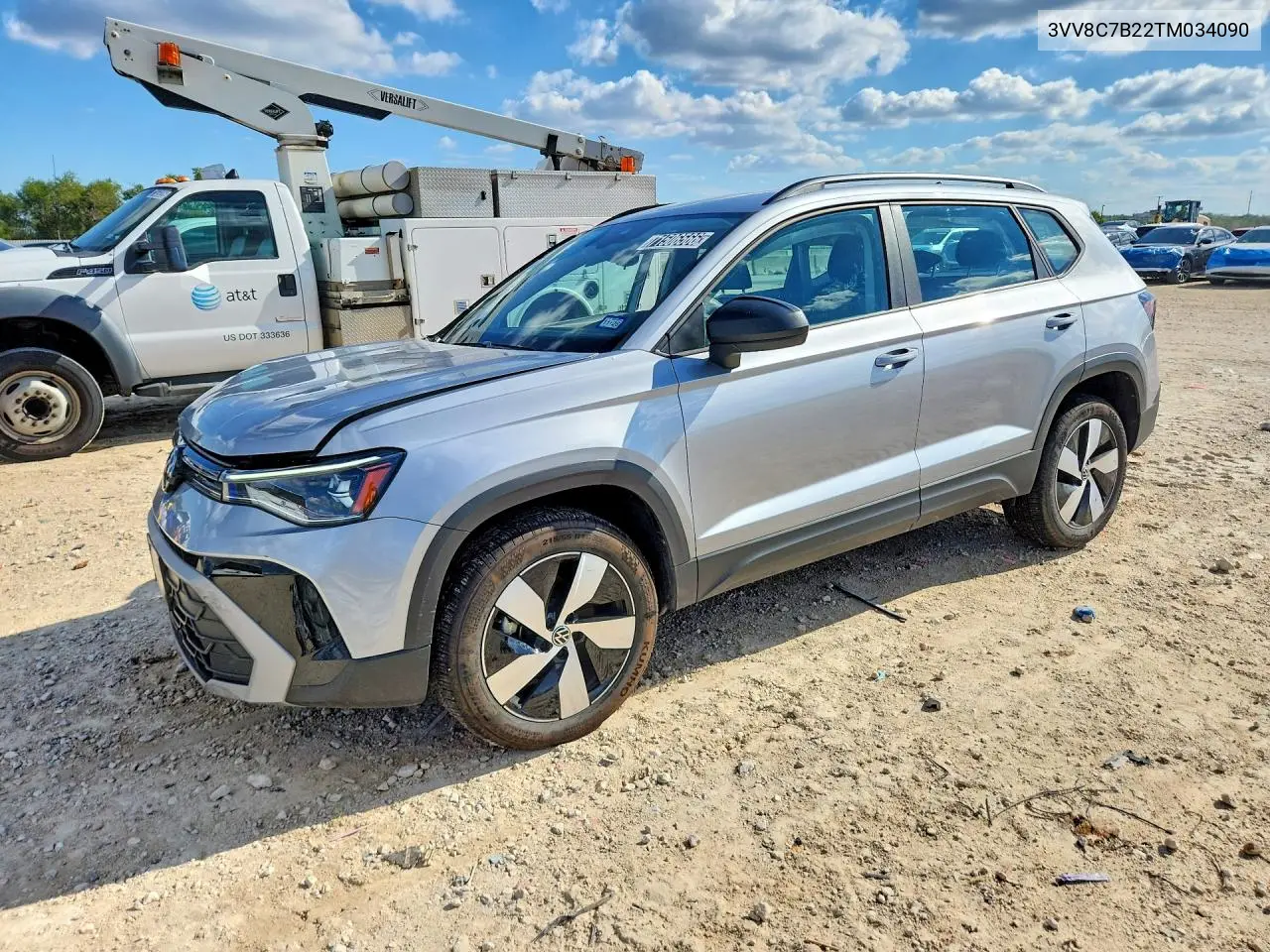 3VV8C7B22TM034090 Volkswagen TAOS 2026 — повреждение Передняя часть, фото до ремонта