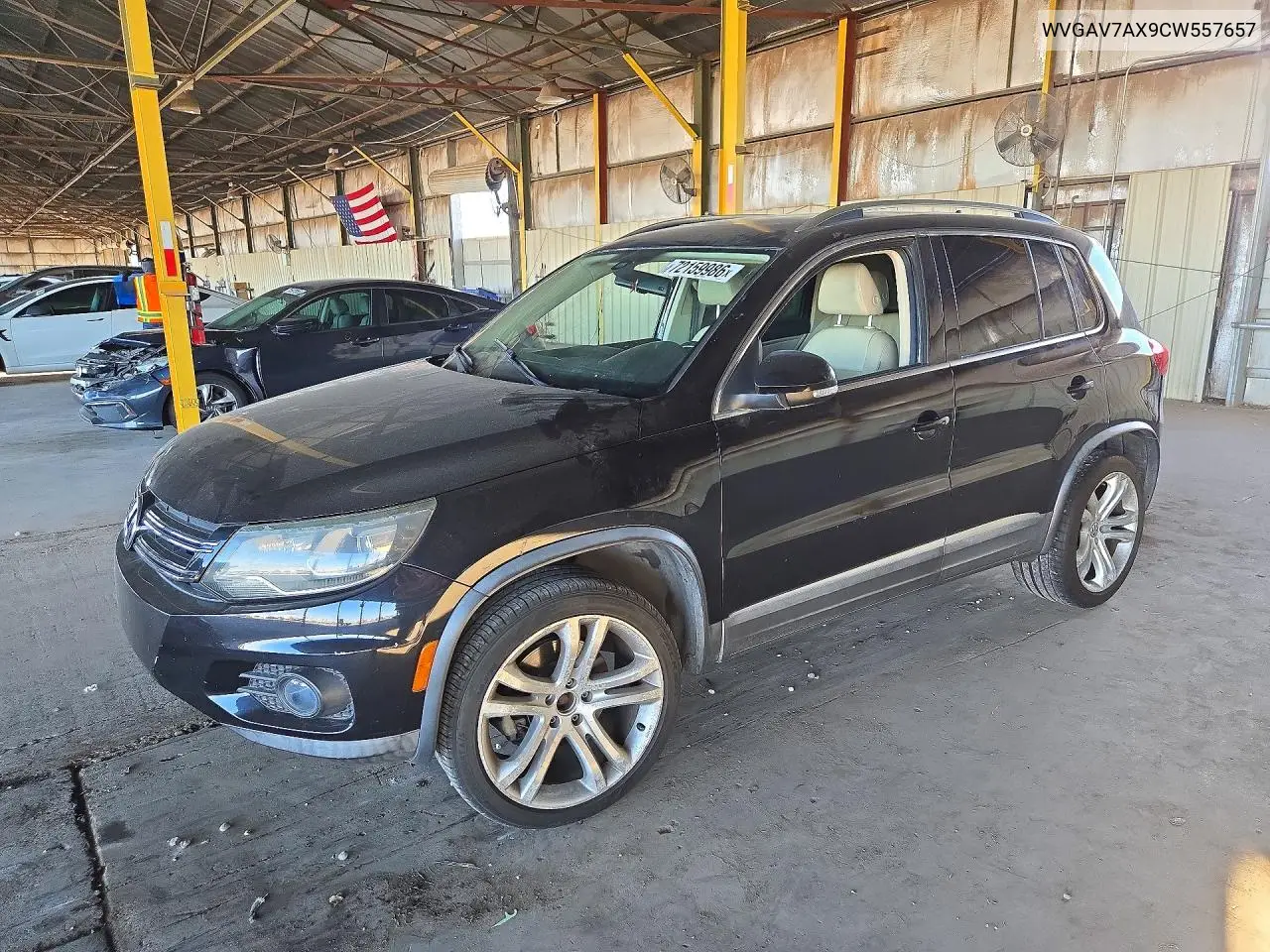 2012 Volkswagen Tiguan S VIN WVGAV7AX9CW557657 фото 1