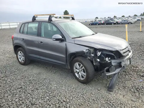 2012 Volkswagen Tiguan S VIN WVGAV7AX3CW003613 фото 4
